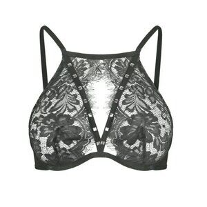 Adore Me Emmeline Plus-Size Unlined Plunge Bra in Grey Sz 42DD New w Tag